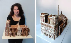 I Made A Gingerbread House Of Notre Dame De Paris For This Christmas