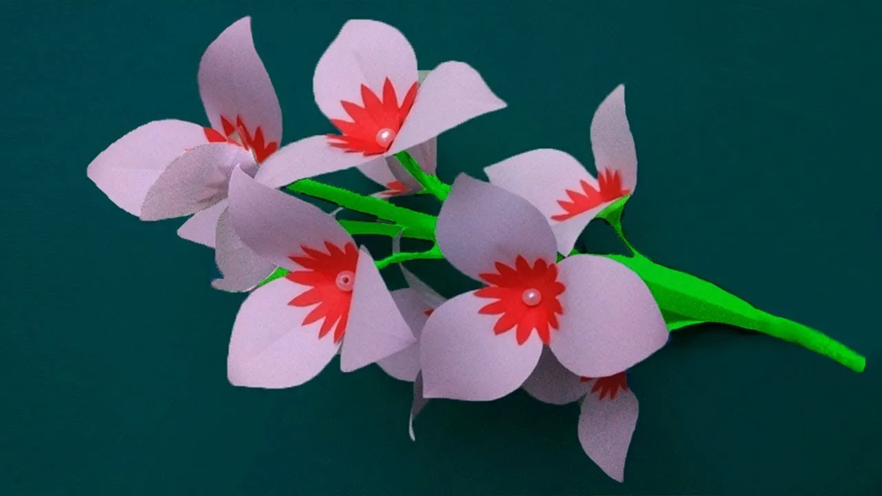 How To Make Easy Flower With Paper For Home Decoration