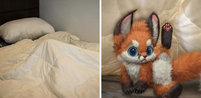 Artist Draws The Cutest Animals, Imagines Them Living In Our World (30 Pics)