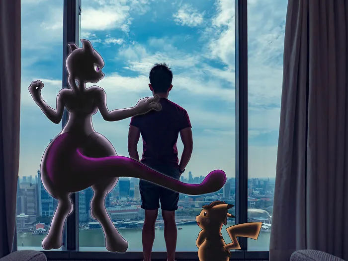 I Insert My Pokémon Illustrations Into Photos (36 Pics)