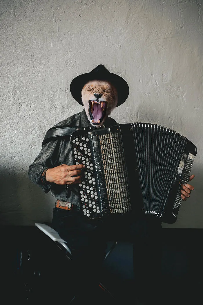 My Photo Editing Project “Anthropomorphism” That Humanizes Animals And Animalizes Humans (30 Pics)