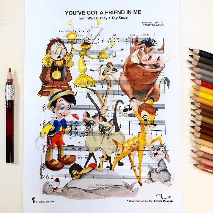 99 Drawings, Made By An Australian Artist, That Might Get A Song Stuck In Your Head