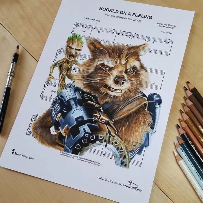 99 Drawings, Made By An Australian Artist, That Might Get A Song Stuck In Your Head