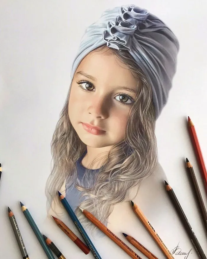 Russian Artist Creates Amazing Hyperrealistic Portraits That Seem To Jump Off The Page (30 Pics)