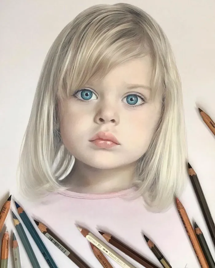 Russian Artist Creates Amazing Hyperrealistic Portraits That Seem To Jump Off The Page (30 Pics)