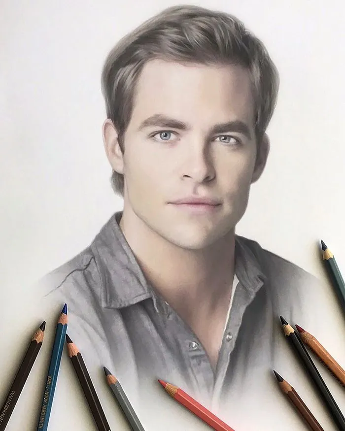 Russian Artist Creates Amazing Hyperrealistic Portraits That Seem To Jump Off The Page (30 Pics)