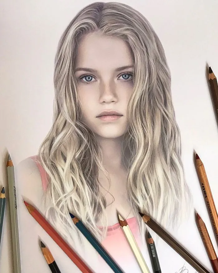 Russian Artist Creates Amazing Hyperrealistic Portraits That Seem To Jump Off The Page (30 Pics)