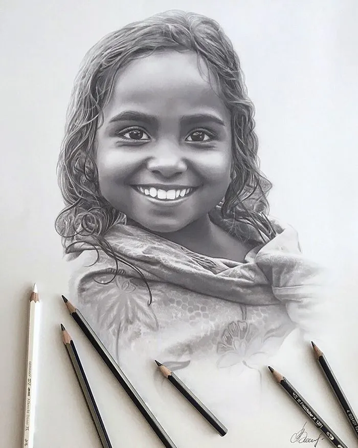 Russian Artist Creates Amazing Hyperrealistic Portraits That Seem To Jump Off The Page (30 Pics)