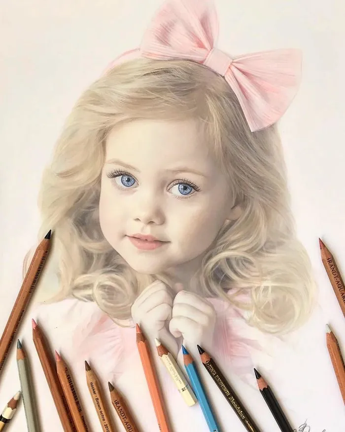 Russian Artist Creates Amazing Hyperrealistic Portraits That Seem To Jump Off The Page (30 Pics)