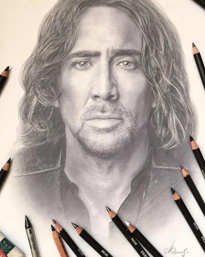 Russian Artist Creates Amazing Hyperrealistic Portraits That Seem To Jump Off The Page (30 Pics)
