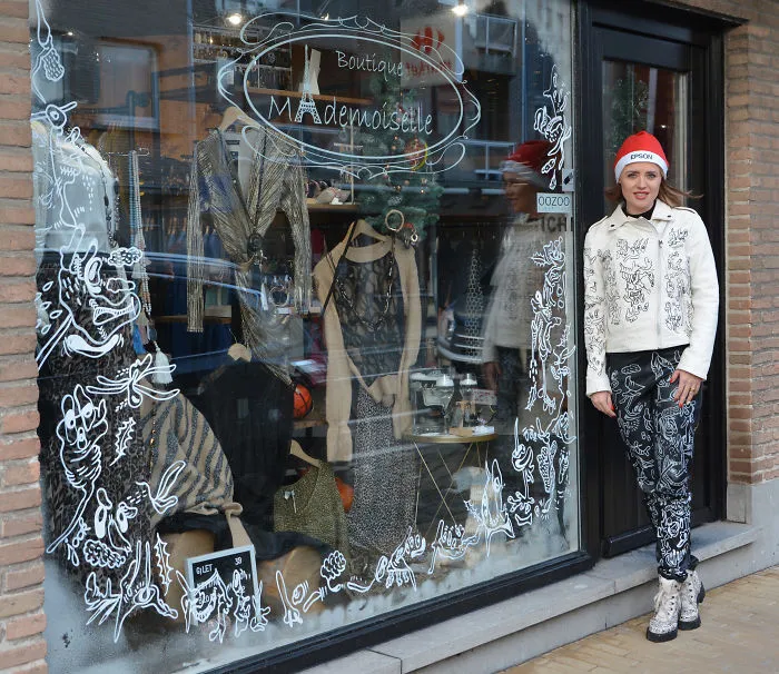 I Decorated My Hometown For Christmas With My Doodles