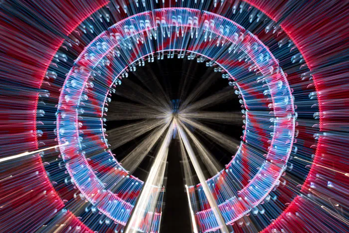 13 Long Exposure Zoom Pictures I Took Of A Ferris Wheel