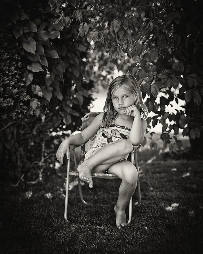 Haley At 4 In A Chair