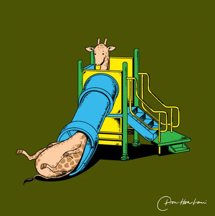 Funny And Surreal Illustrations I Created That Show The Daily Lives Of Animals And Characters (30 Pics)
