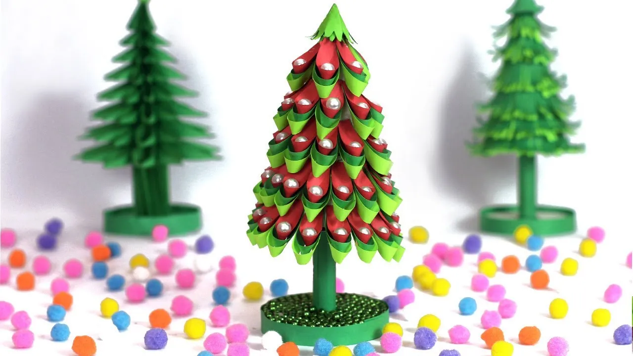 Easy DIY Christmas Tree Making-How To Make Christmas Tree-Christmas Tree With Paper-Xmas Tree