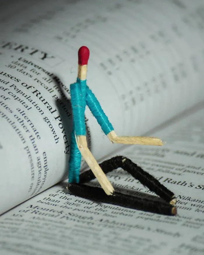 Artist Depicts The Everyday Lives And Struggles Of Matchsticks (31 Pics)