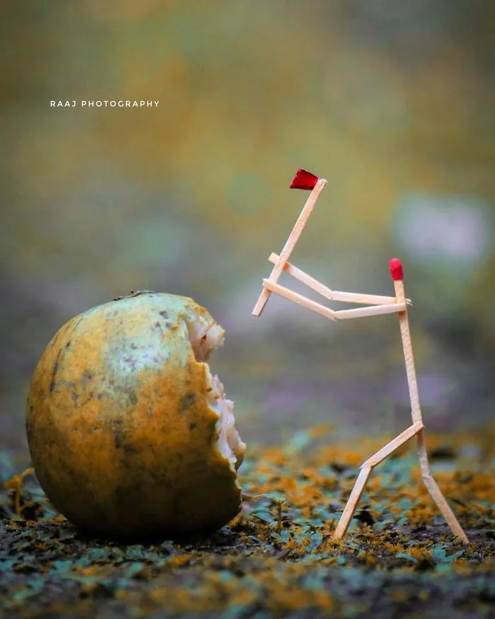 Artist Depicts The Everyday Lives And Struggles Of Matchsticks (31 Pics)