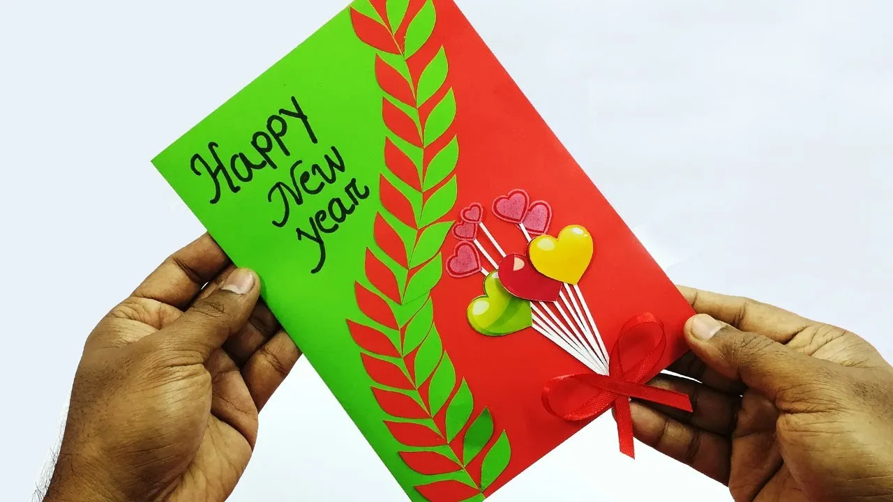 Easy Handmade Happy New Year Pop Up Card Idea