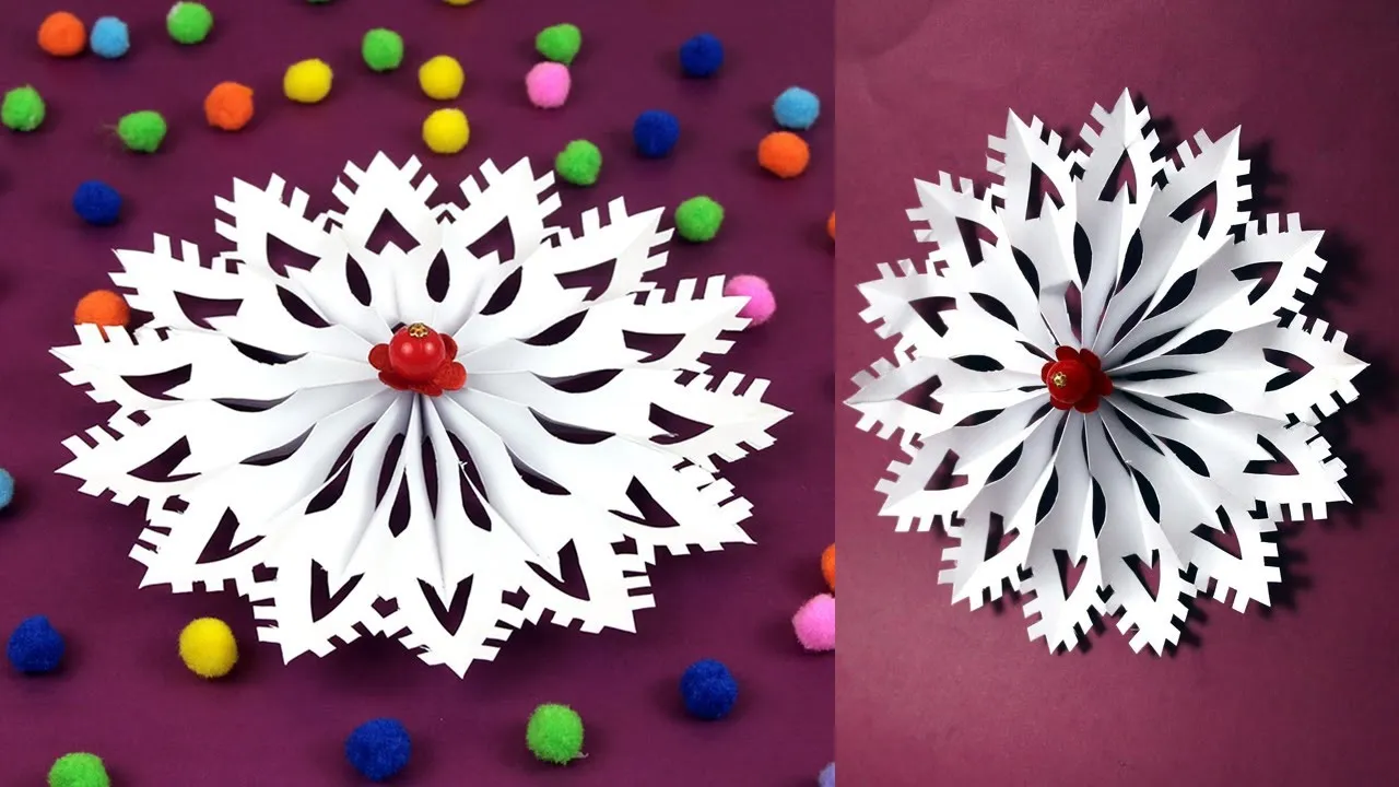 3D Paper Snowflakes For Christmas|paper Snowflakes 2019|diy Christmas Snowflake Tutorial