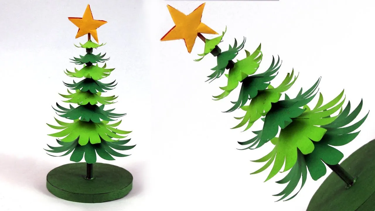 3D DIY Christmas Tree Tutorial-How To Make A Paper Christmas Tree Xmas Tree Making