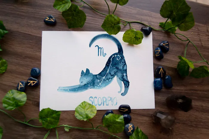 I Painted Twelve Zodiac Sign Constellations As Cats