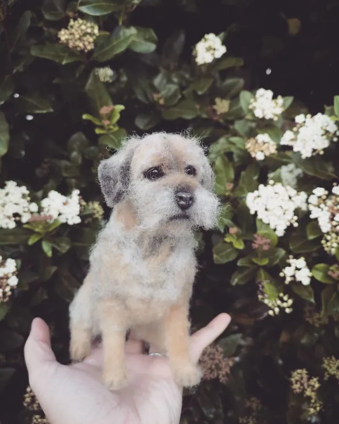 Completed Border Terrier Replica