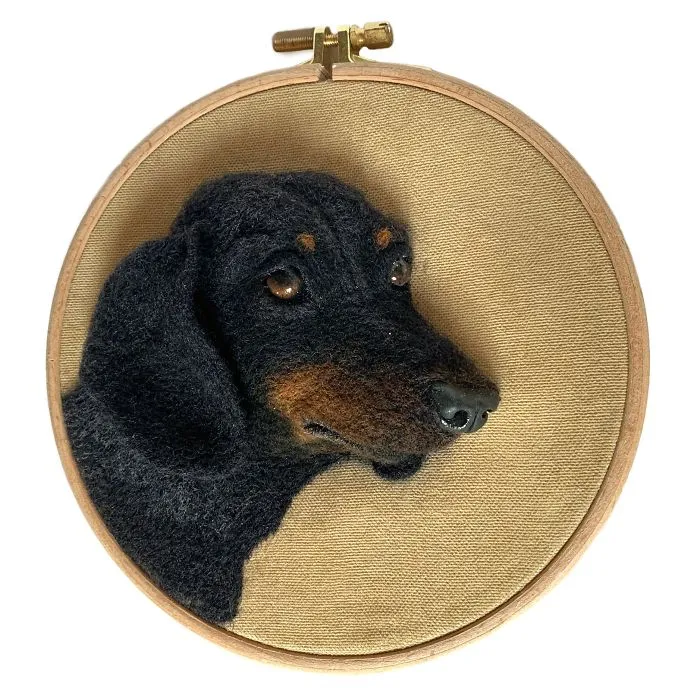 I Create Realistic Pet Portraits From Felted Wool