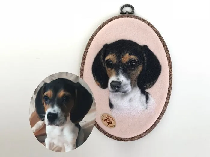 I Create Realistic Pet Portraits From Felted Wool