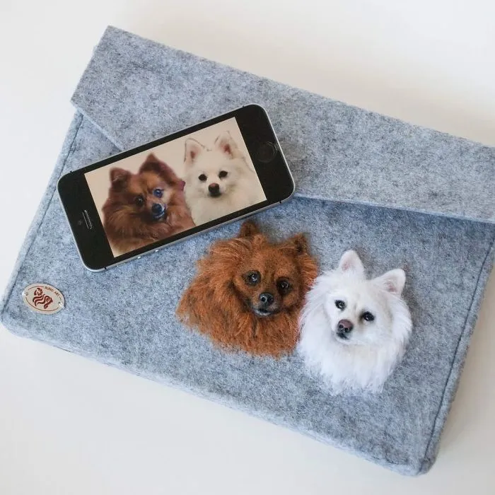 I Create Realistic Pet Portraits From Felted Wool