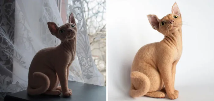 I Create Realistic Pet Portraits From Felted Wool
