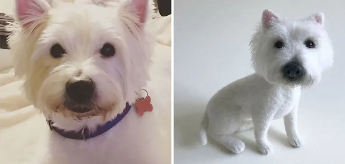 I Create Realistic Pet Portraits From Felted Wool