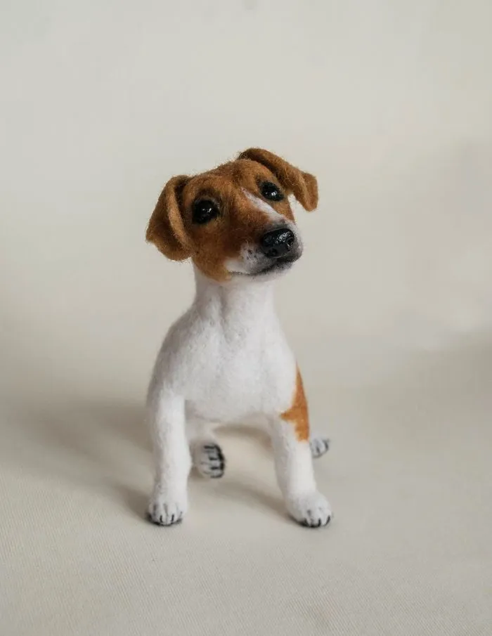 I Create Realistic Pet Portraits From Felted Wool