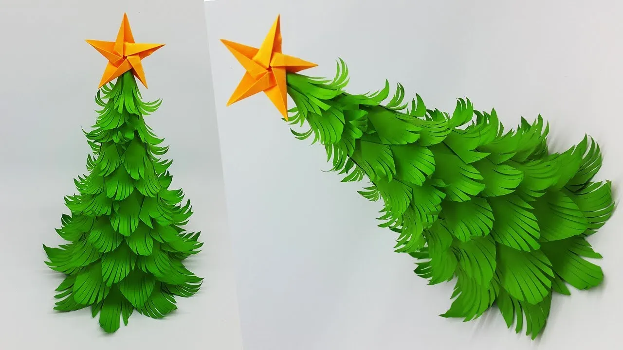 DIY Paper Christmas Tree | How To Make A 3D Christmas Tree | Crafts Tutorial