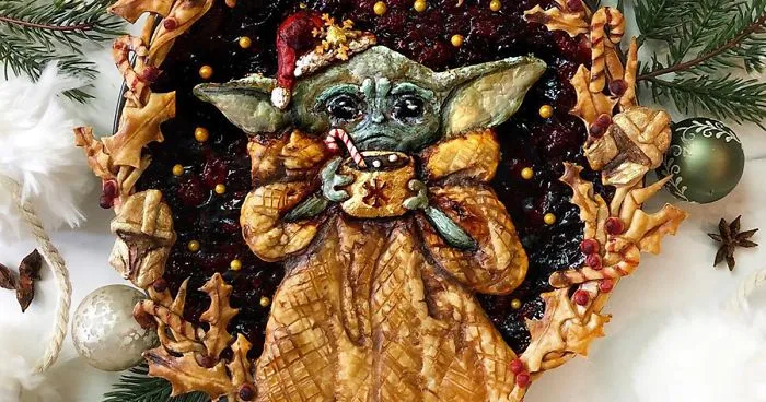 25 Pies That Look Too Good To Eat, Including A Festive Baby Yoda