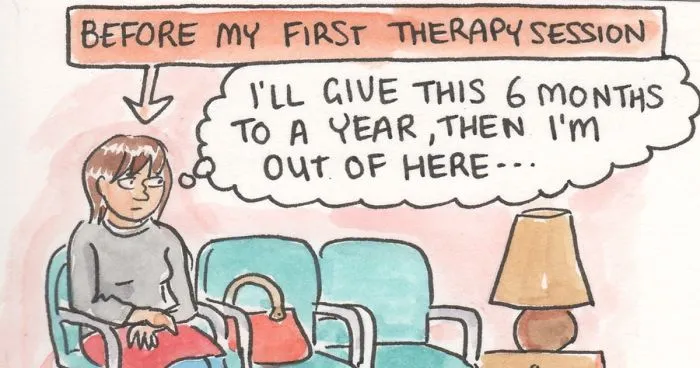 	I Illustrate My Therapy Process To Show People It Can Get Better (10 Pics)