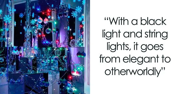 We Continue Our Tradition Of Making Unconventional Christmas Trees And This Year We Made One From Old Mirrors (21 Pics)