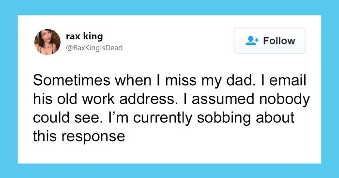 Woman’s Father Passes Away, She Keeps Emailing Him, One Day She Gets A Response