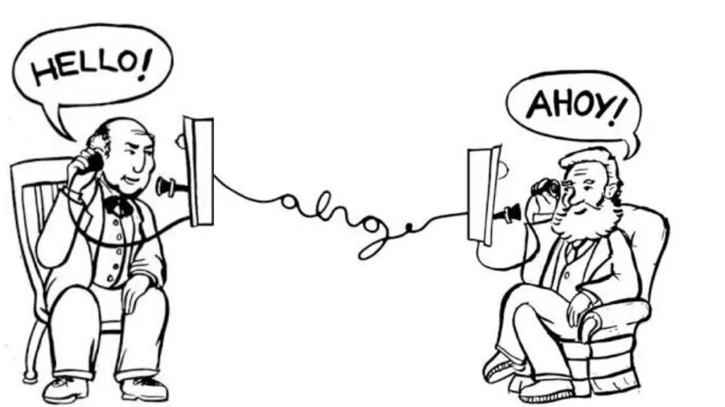 Alexander Graham Bell The Word "Ahoy" Instead Of "Hello"