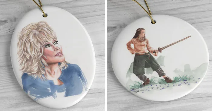 I Created A Set Of Christmas Ornaments Featuring Women Who Inspired Us In 2019