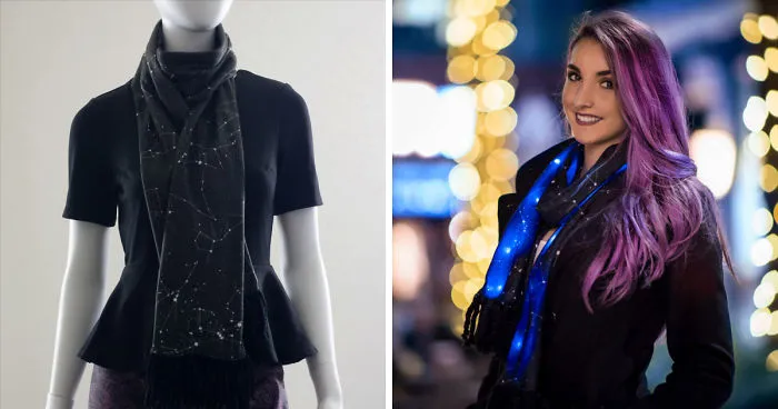 I Made This Light Up Constellation Scarf For Space Lovers