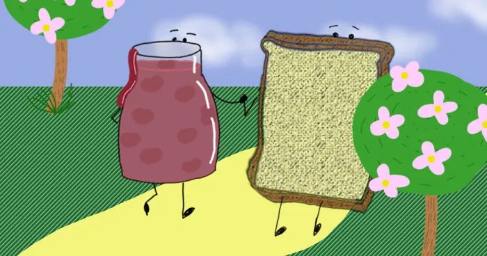 I Illustrated A Love Story Between Toast And Jam (11 Images)