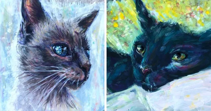I Started Painting Cats On My Daughter’s Sandwich Bags