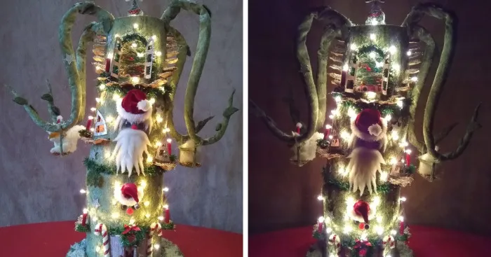 For This Christmas, I Made A Fantasy Tree Lamp