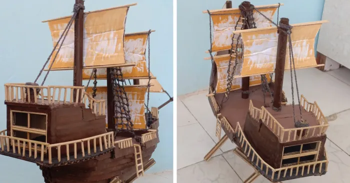 I Made This Pirate Ship Using Cardboard