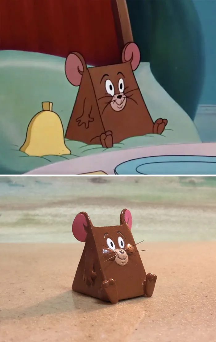 Este artista japonés convierte los momentos más desafortunados de Tom y Jerry en esculturas, y el resultado es muy gracioso