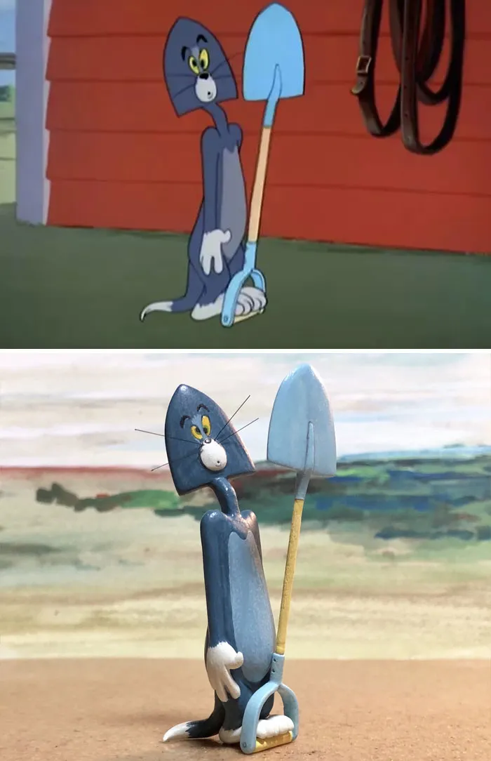 Este artista japonés convierte los momentos más desafortunados de Tom y Jerry en esculturas, y el resultado es muy gracioso