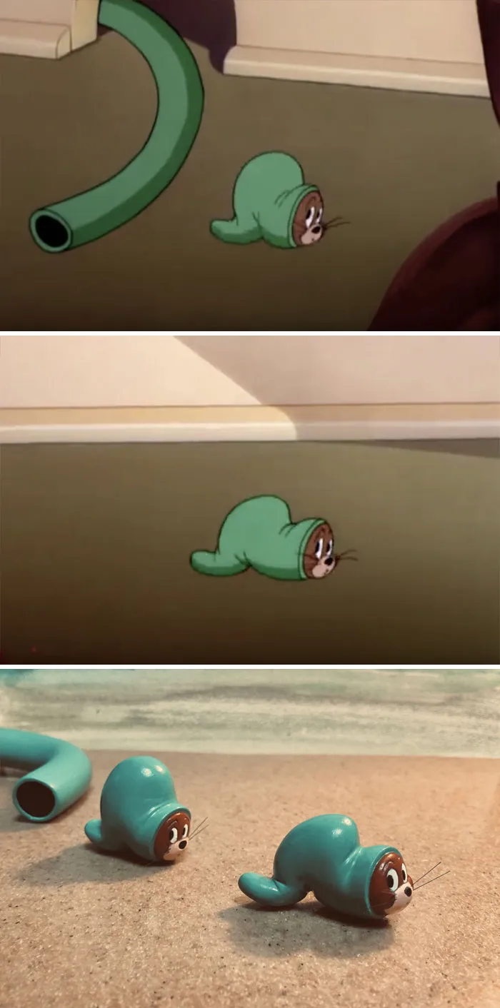 Este artista japonés convierte los momentos más desafortunados de Tom y Jerry en esculturas, y el resultado es muy gracioso
