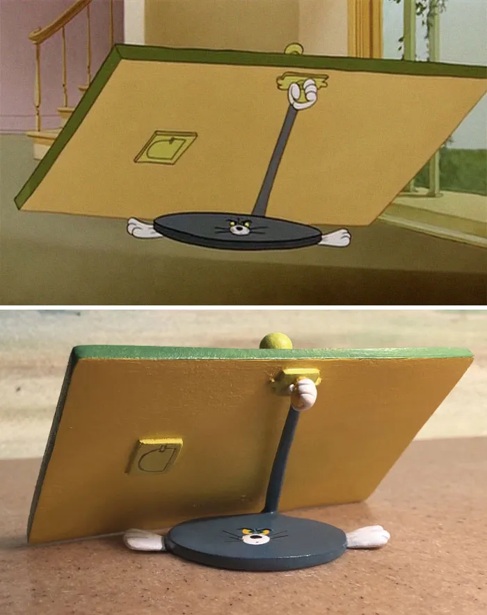 Japanese Artist Turns Tom And Jerry's Most Unfortunate Moments Into Sculptures, And The Result Is Hilarious