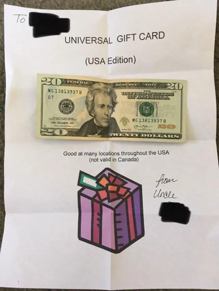 My Uncle Has Sent Me The Same Thing For X-Mas Every Year Since I Was A Kid And I Laugh Every Single Time