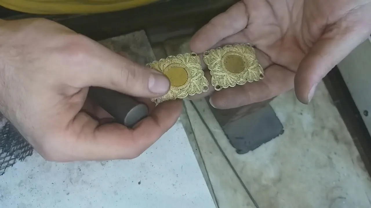 Simple Adjustment Of A Woman’s Golden Belt, By Adding Two More... The Second Section